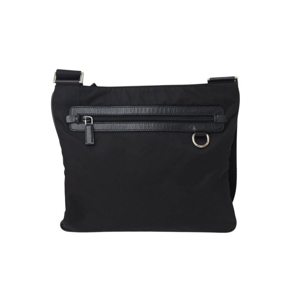 Prada Black Black Shoulder Bag Nero Logo - Picture 3 of 8